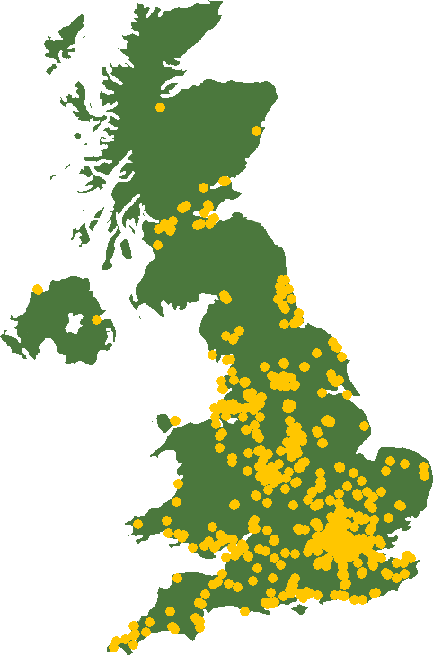 Cabubble UK taxi and minicab coverage